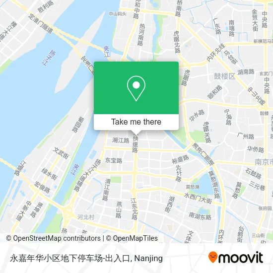 永嘉年华小区地下停车场-出入口 map