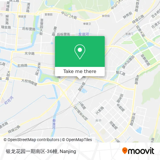 银龙花园一期南区-36幢 map