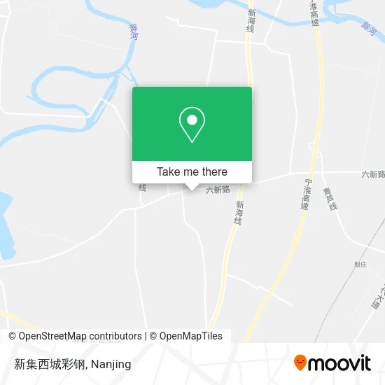 新集西城彩钢 map
