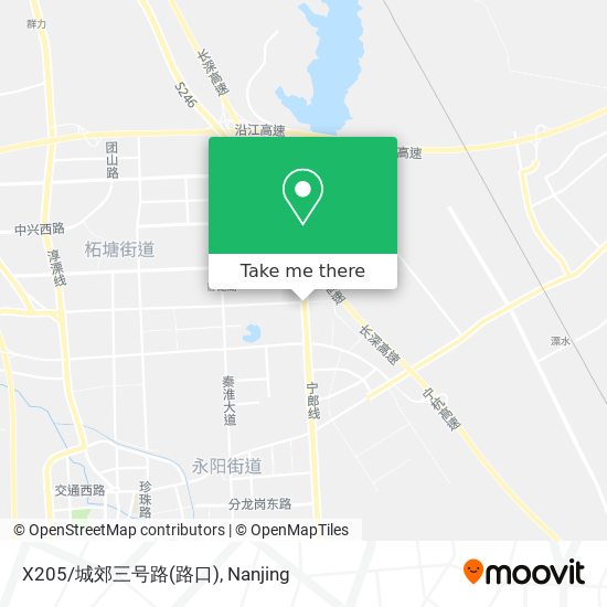 X205/城郊三号路(路口) map