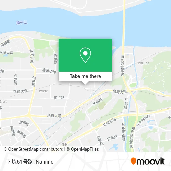 南炼61号路 map