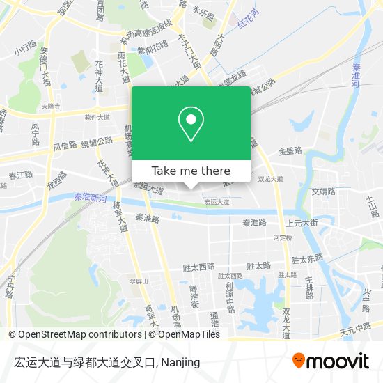 宏运大道与绿都大道交叉口 map