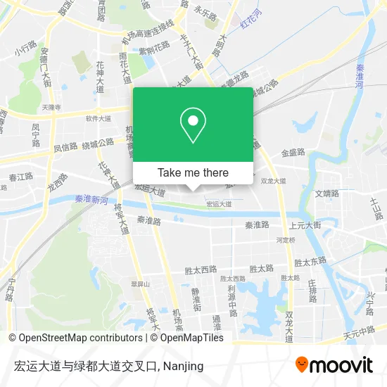 宏运大道与绿都大道交叉口 map