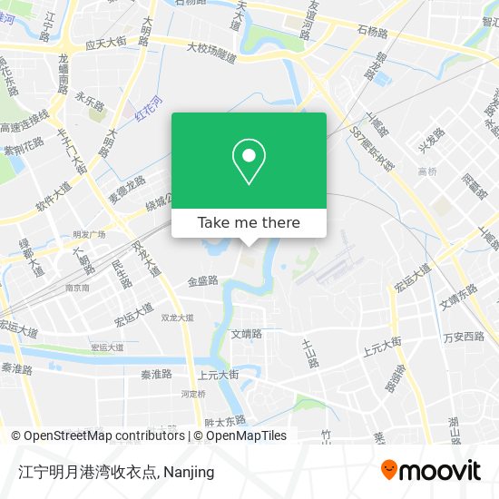 江宁明月港湾收衣点 map