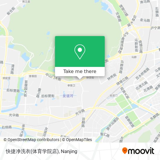 快捷净洗衣(体育学院店) map