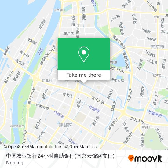 中国农业银行24小时自助银行(南京云锦路支行) map