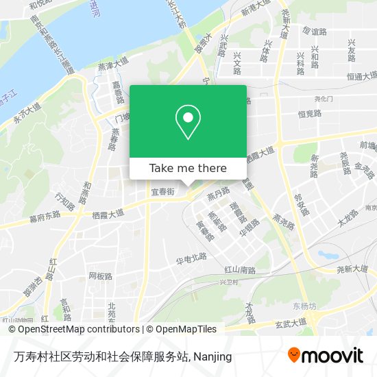 万寿村社区劳动和社会保障服务站 map