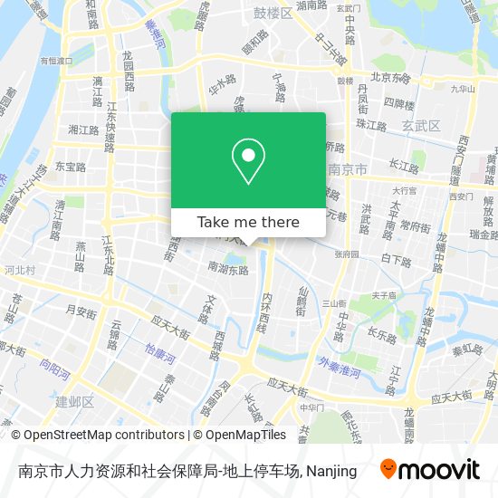 南京市人力资源和社会保障局-地上停车场 map