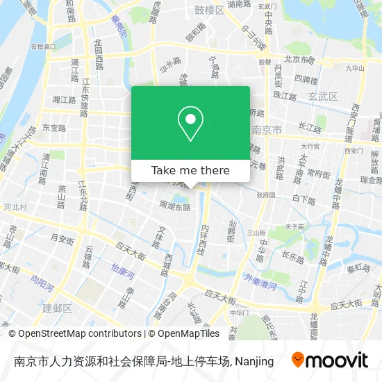 南京市人力资源和社会保障局-地上停车场 map