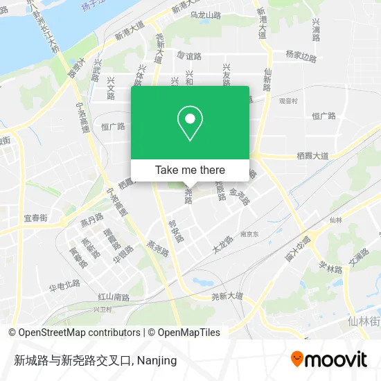 新城路与新尧路交叉口 map