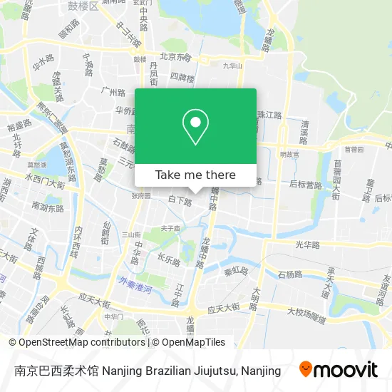 南京巴西柔术馆 Nanjing Brazilian Jiujutsu map