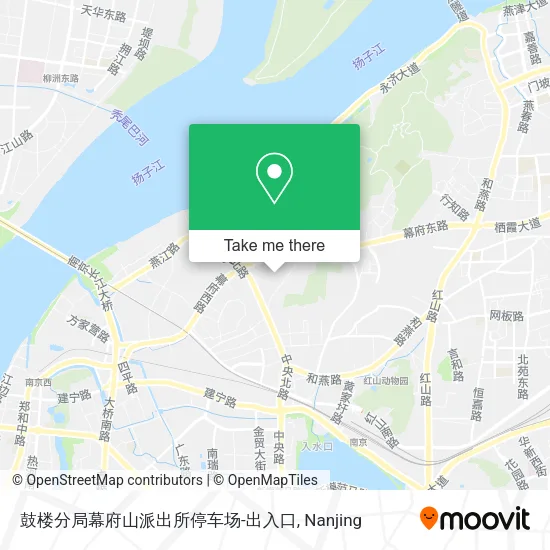 鼓楼分局幕府山派出所停车场-出入口 map