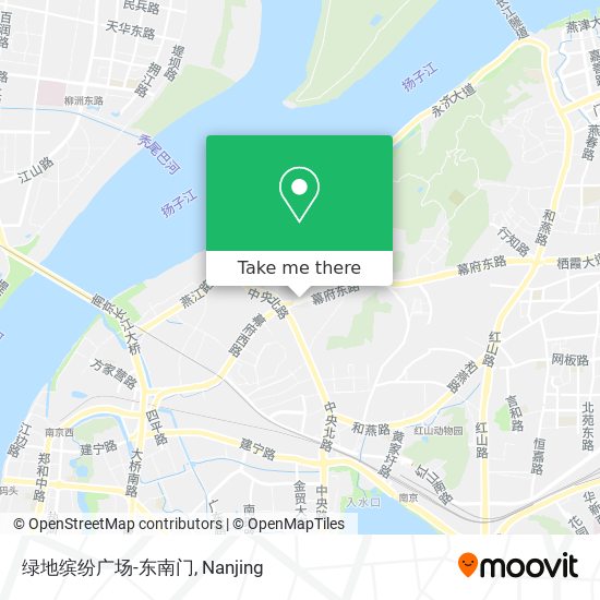 绿地缤纷广场-东南门 map