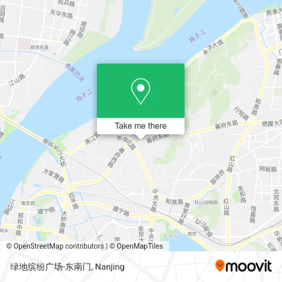 绿地缤纷广场-东南门 map