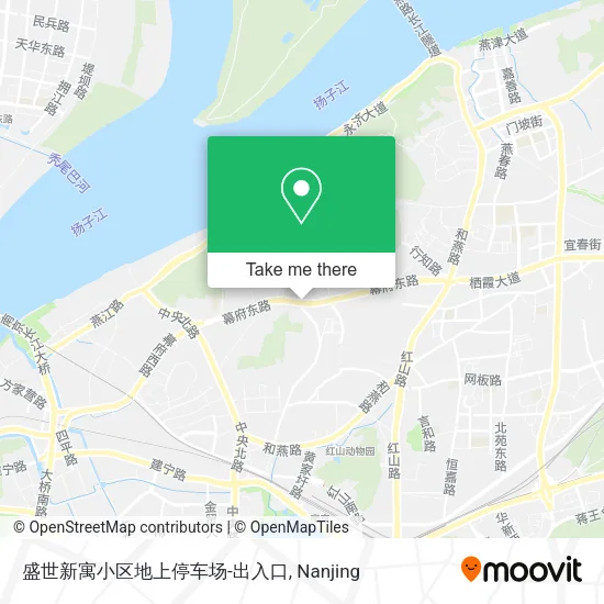 盛世新寓小区地上停车场-出入口 map
