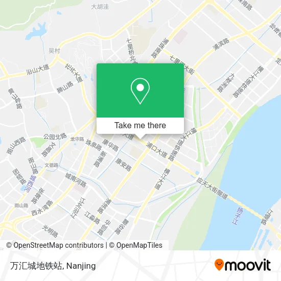 万汇城地铁站 map