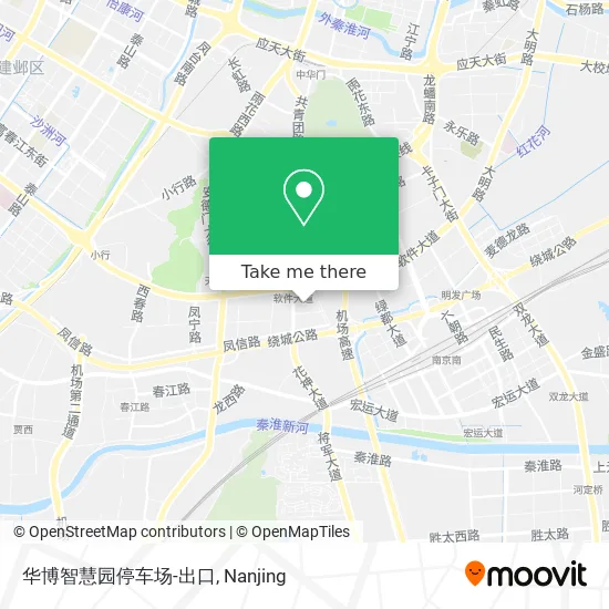 华博智慧园停车场-出口 map