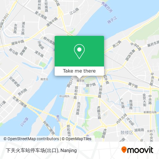 下关火车站停车场(出口) map