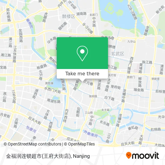 金福润连锁超市(王府大街店) map
