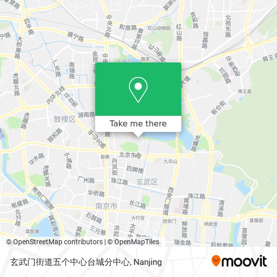 玄武门街道五个中心台城分中心 map
