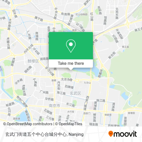 玄武门街道五个中心台城分中心 map