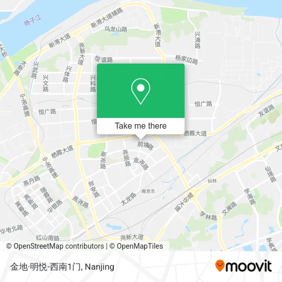 金地·明悦-西南1门 map