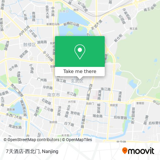 7天酒店-西北门 map