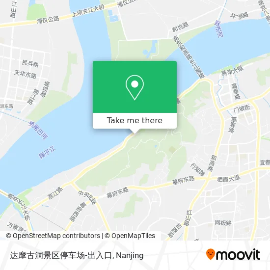 达摩古洞景区停车场-出入口 map