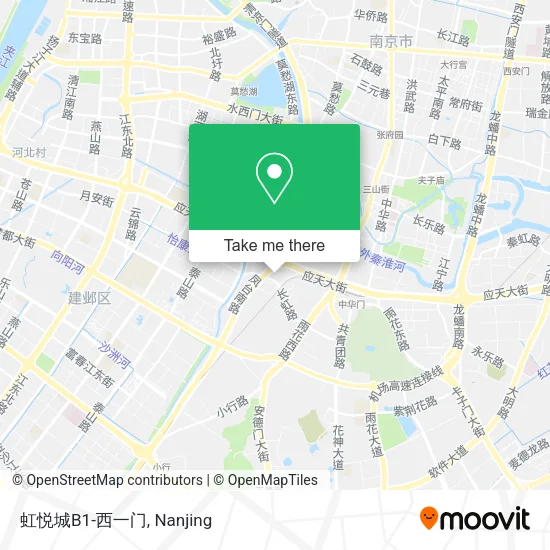 虹悦城B1-西一门 map