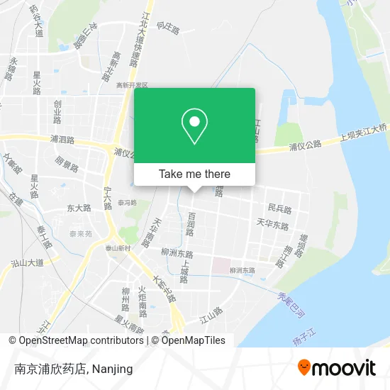 南京浦欣药店 map