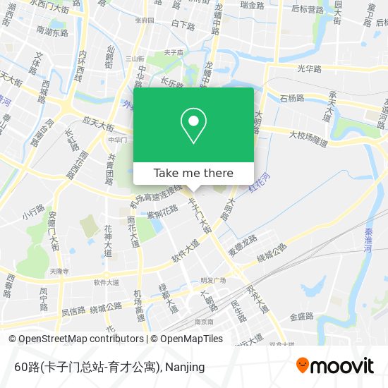 60路(卡子门总站-育才公寓) map