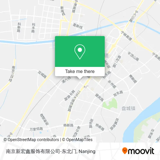 南京新宏鑫服饰有限公司-东北门 map