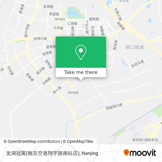 龙湖冠寓(南京空港翔宇路南站店) map