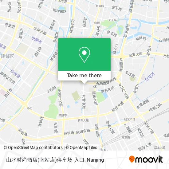 山水时尚酒店(南站店)停车场-入口 map