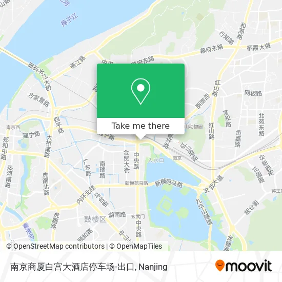 南京商厦白宫大酒店停车场-出口 map