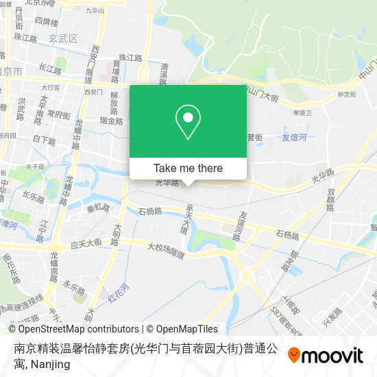 南京精装温馨怡静套房(光华门与苜蓿园大街)普通公寓 map