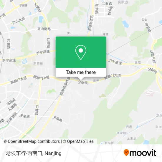 老侯车行-西南门 map