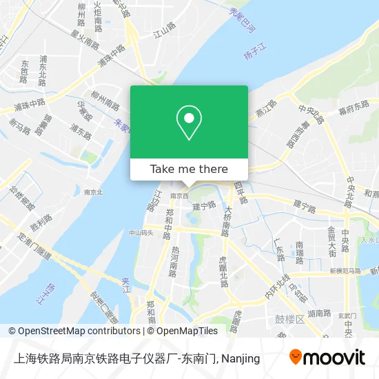 上海铁路局南京铁路电子仪器厂-东南门 map