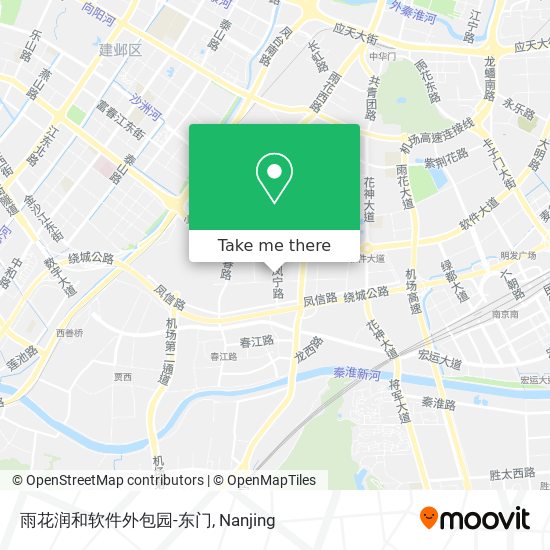 雨花润和软件外包园-东门 map