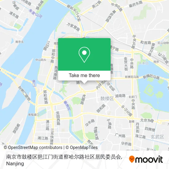 南京市鼓楼区挹江门街道察哈尔路社区居民委员会 map