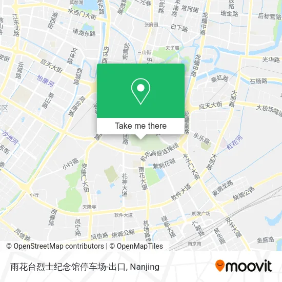 雨花台烈士纪念馆停车场-出口 map