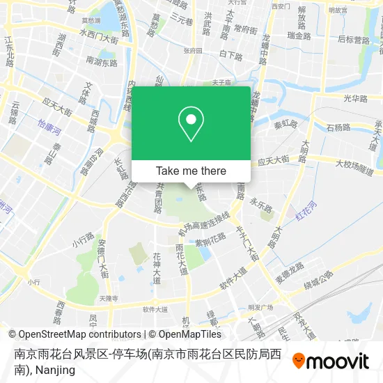 南京雨花台风景区-停车场(南京市雨花台区民防局西南) map
