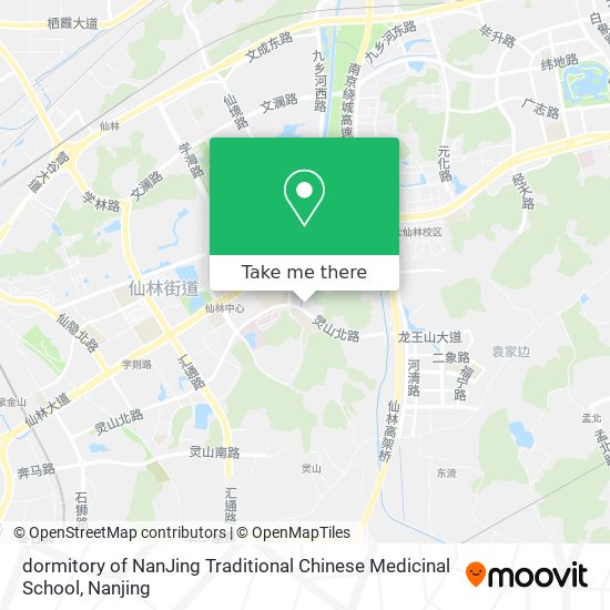 dormitory of NanJing Traditional Chinese Medicinal School map
