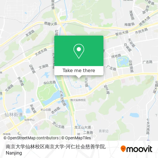 南京大学仙林校区南京大学-河仁社会慈善学院 map