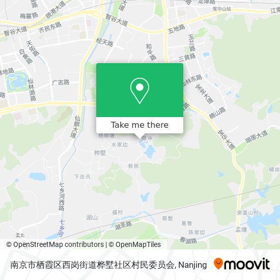 南京市栖霞区西岗街道桦墅社区村民委员会 map