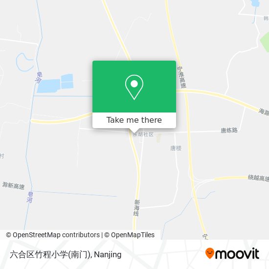 六合区竹程小学(南门) map