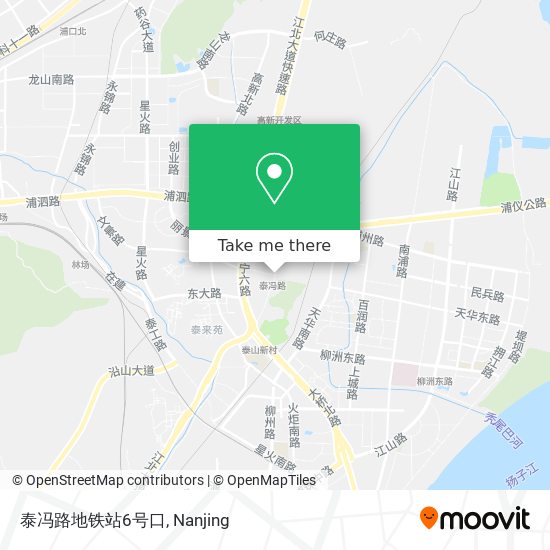 泰冯路地铁站6号口 map