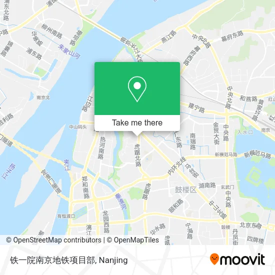 铁一院南京地铁项目部 map