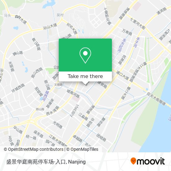 盛景华庭南苑停车场-入口 map