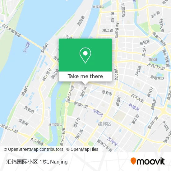 汇锦国际小区-1栋 map